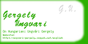 gergely ungvari business card