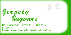 gergely ungvari business card